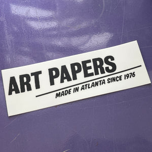 Art Papers Bumper Sticker
