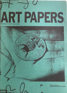 ART PAPERS 11.06 - Nov/Dec 1987 - SOLD OUT
