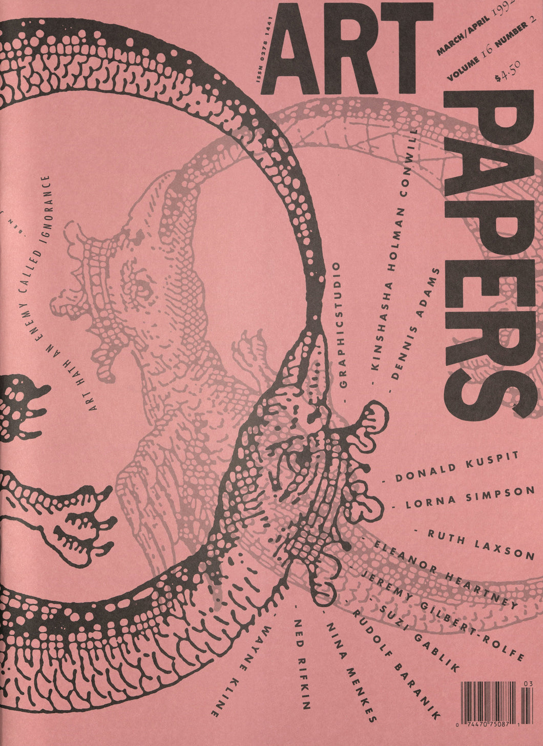 ART PAPERS 16.02 - Mar/Apr 1992 - SOLD OUT