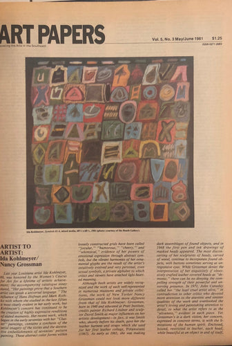 ART PAPERS 05.03 - May/June 1981 - SOLD OUT