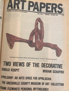 ART PAPERS 06.06 - Nov/Dec 1982 - SOLD OUT