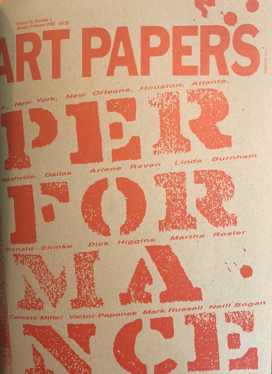 ART PAPERS 12.01 - Jan/Feb 1988 - SOLD OUT